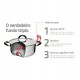 Caldeirão 24cm 7,7 Litros Duo Silicone Aço Inox Tramontina Com Tampa E Alças Em Silicone